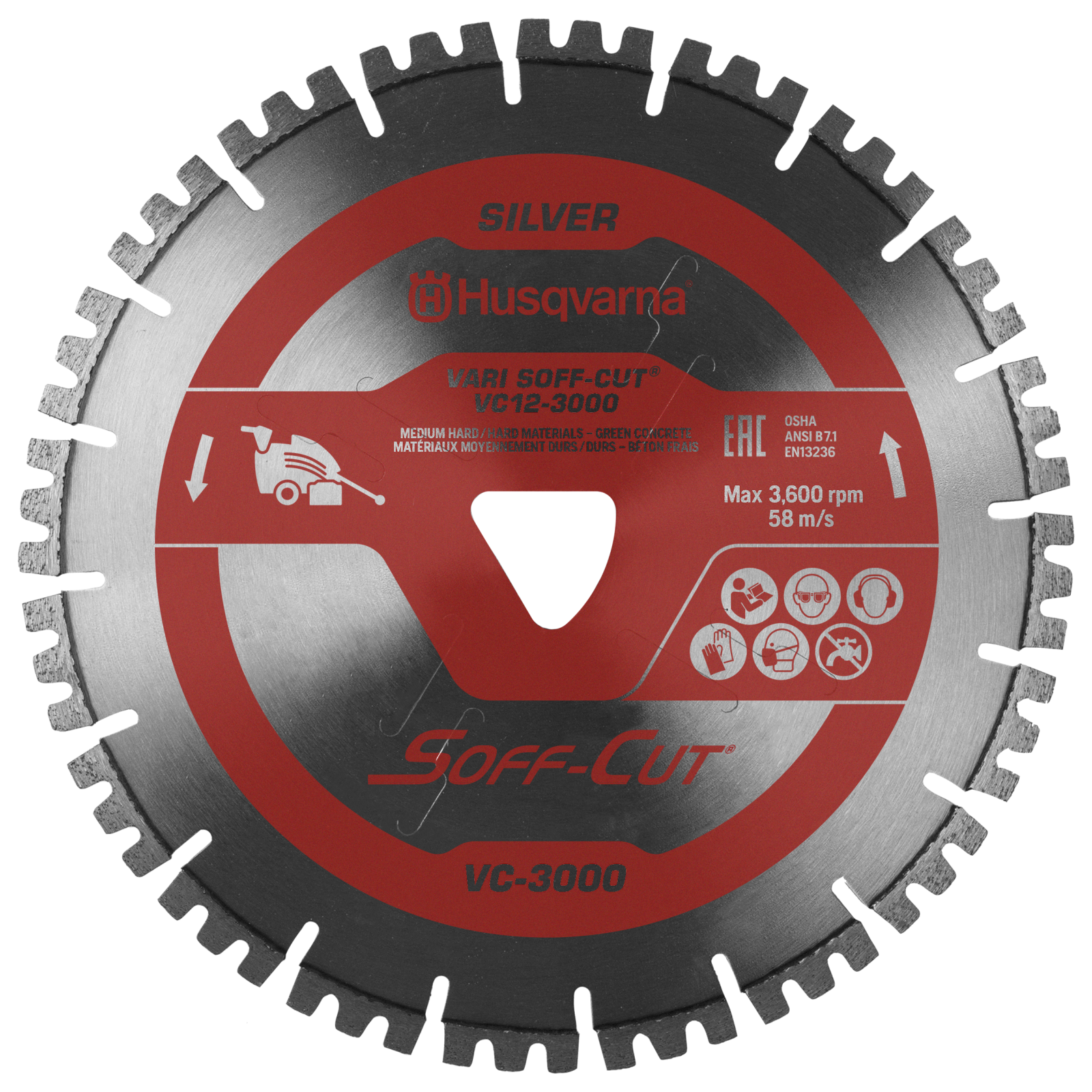 Husqvarna VARI SOFF-CUT VC-3000 VC6.5-3000 Blade/Skid Plate - 582405201