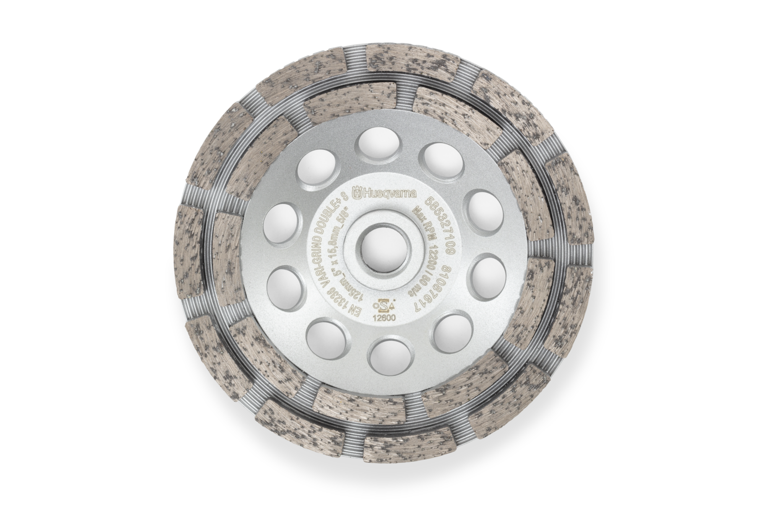 Husqvarna VARI-GRIND DOUBLE S 4" - 105mm 5/8-11THD - 585327119