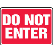 Safety Sign: Do Not Enter 7" x 10" Adhesive Vinyl / - MADM992VS