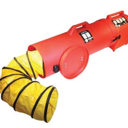 Air Systems 8" Canister Fan CVF-8DC Axial Fan With 25 Foot Duct Canister and Battery Clips CVF-25DCAN