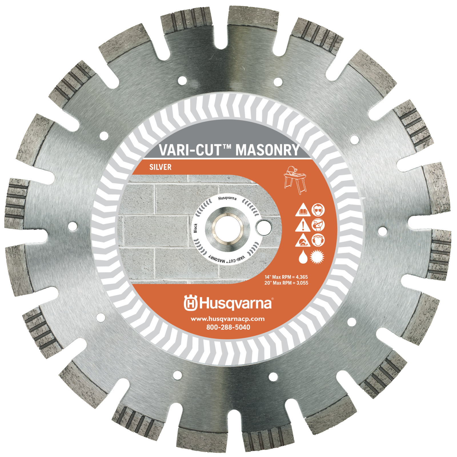 Husqvarna Vari-Cut Masonry 14" - Wet/Dry - 587620001