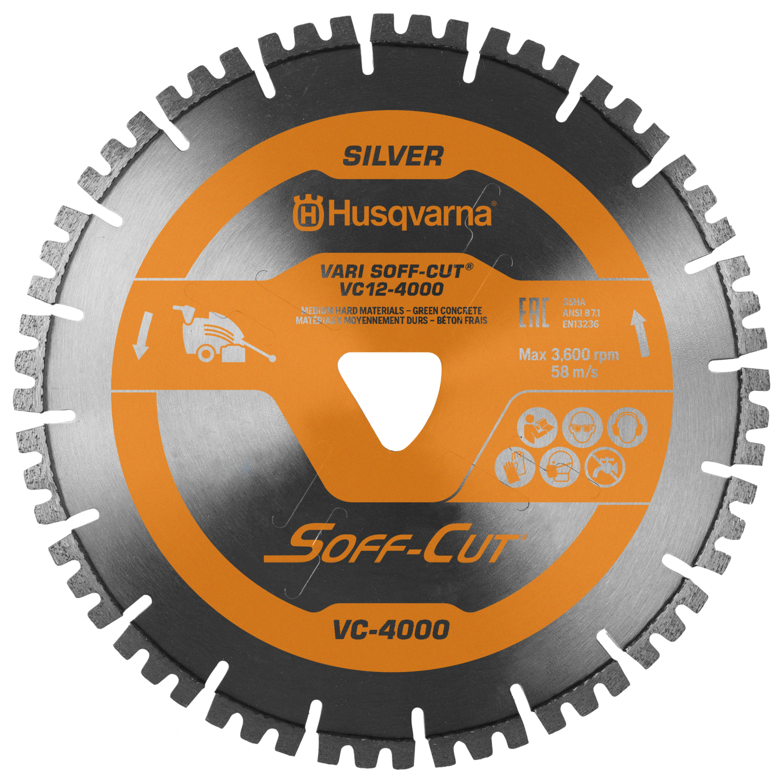 Husqvarna VARI SOFF-CUT VC-4000 VC12-4000 Blade/Skid Plate - 587669005