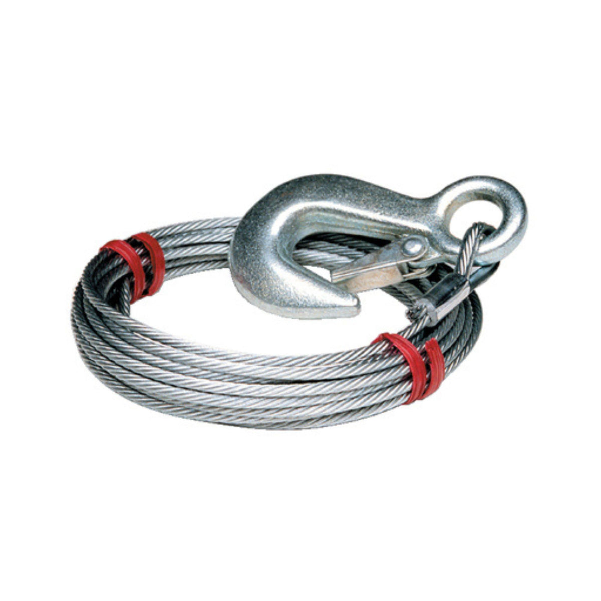 Tie Down 5/32 in. x 25 ft. Galvanized Winch Cable with Latch Hook - 59378