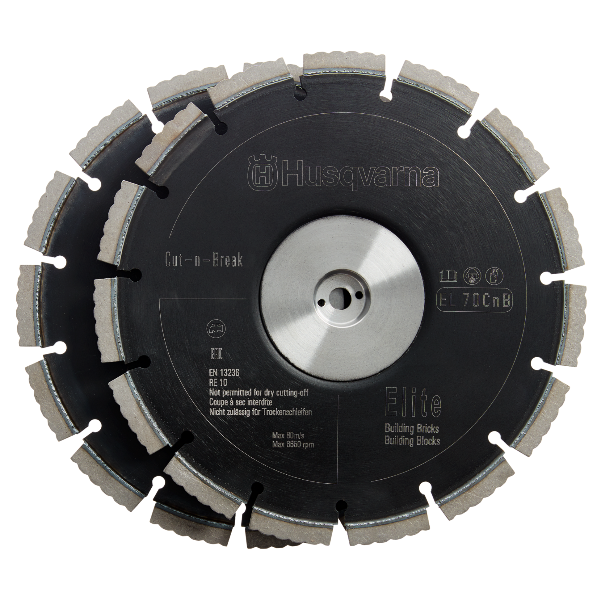 Husqvarna El 70 CNB El70CNB Blade Set 230-30 (Set Of 2) - Wet - 597808301
