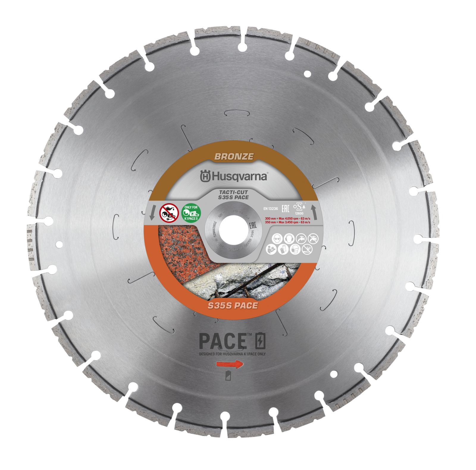 Husqvarna Tacti-Cut S35S Pace 300 10 25.4 - Wet/Dry - 598714903