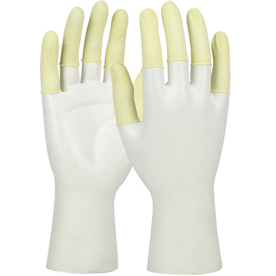 QRP QualaSheer XC Powder-Free Vacuum Sealed Latex Finger Cots ISO 5 (Class 100) - Natural - 1/CS - 5C