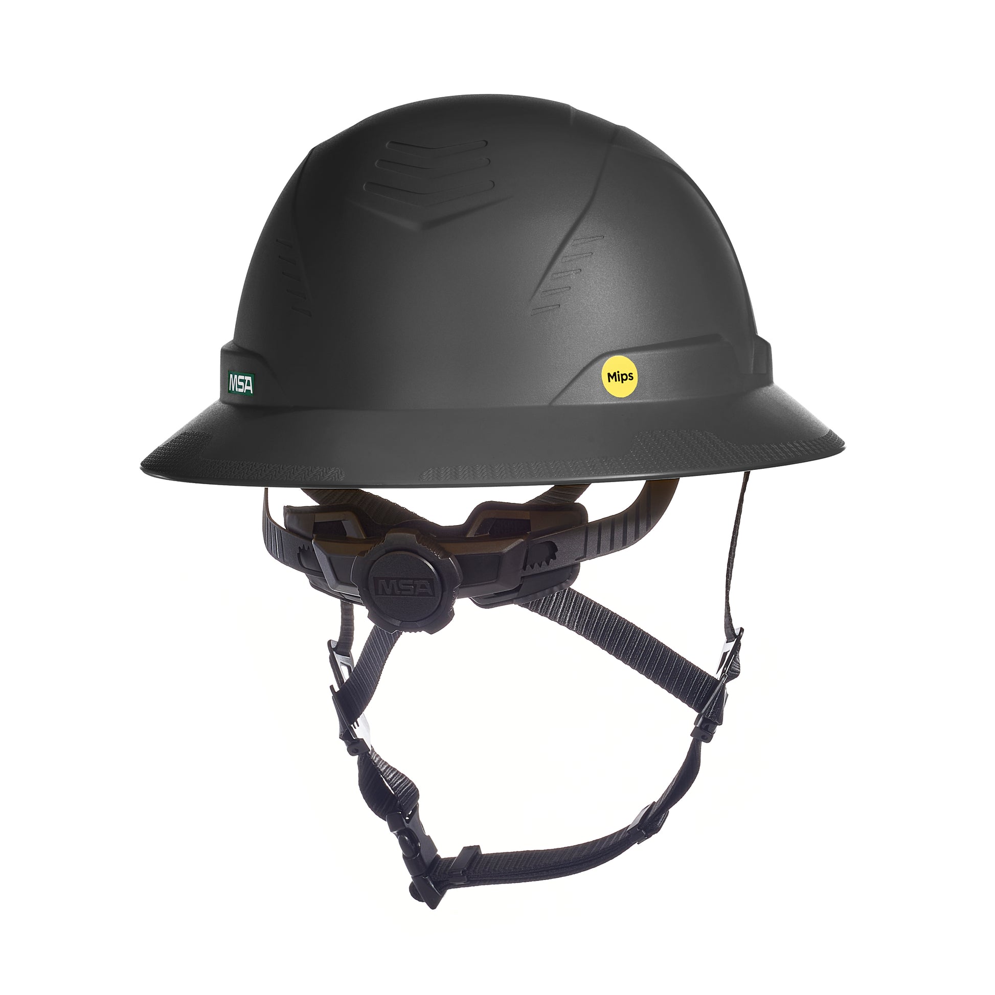 MSA V-Gard H2 Full Brim - Type II Class C - Mips - Safety Helmet - Non-Vented - Black - 10250618