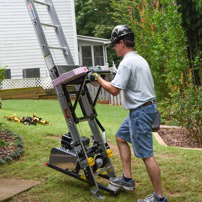 Tie Down TranzPorter TP250 Ladder Hoist, Lifan Gas Engine, 28 ft Aluminum Track - 60040