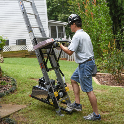 Tie Down TranzPorter TP400 Ladder Hoist, 400 lb Capacity, Lifan Gas Engine - 60043