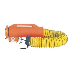 Air Systems AC Axial Fan With Duct Canister Attached and 25 Foot Duct Installed SVF-25ACAN