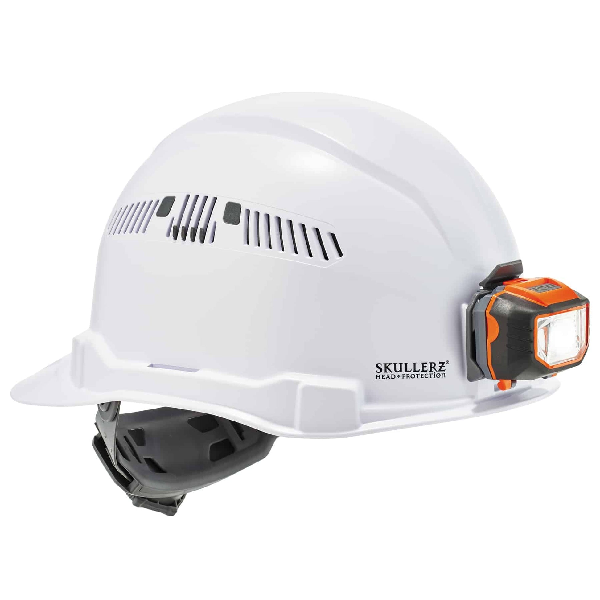 Ergodyne Skullerz 8972LED Premium Cap-Style Hard Hat with LED Light and Adjustable Venting - Type 1, Class C