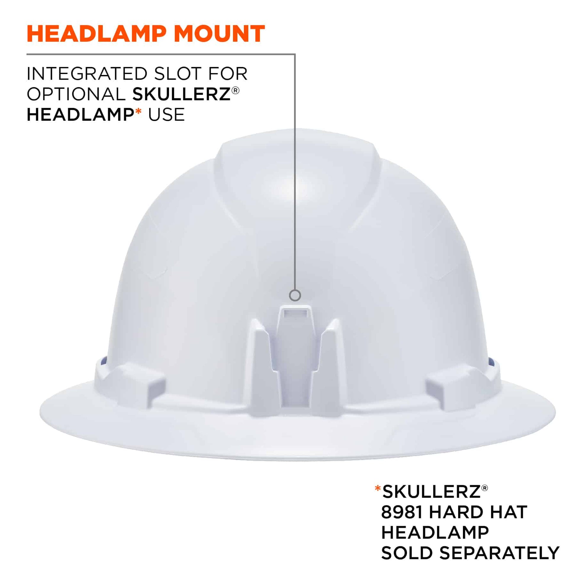 Ergodyne Skullerz 8971 Premium Full Brim Hard Hat - Type 1, Class E