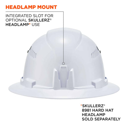 Ergodyne Skullerz 8973 Premium Full Brim Hard Hat with Adjustable Venting - Type 1, Class C