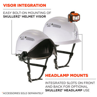 Ergodyne Skullerz 8975 Safety Helmet with Adjustable Venting - Type 1, Class C