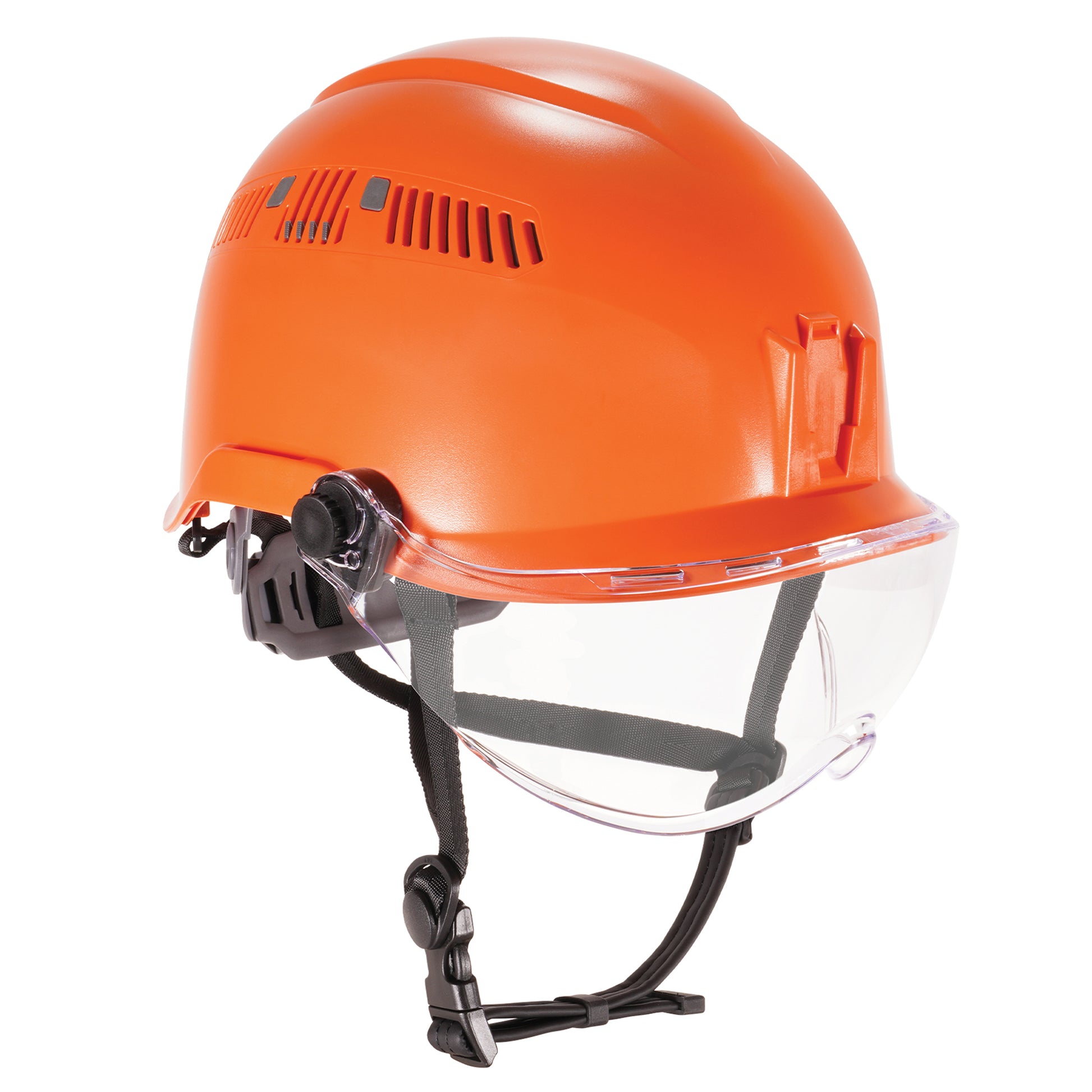 Ergodyne Skullerz 8975V Safety Helmet with Visor Kit and Adjustable Venting - Type 1, Class C - Orange