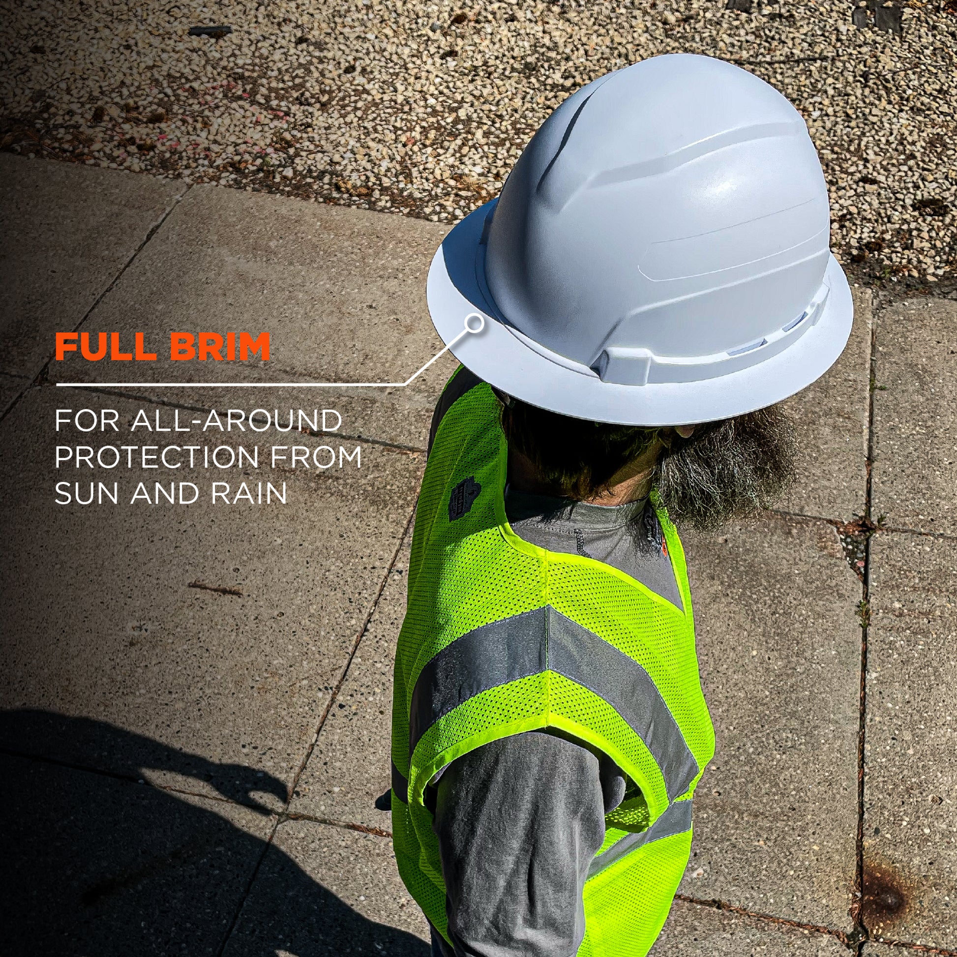 Ergodyne Skullerz 8969 Lightweight Full Brim Hard Hat - Type 1, Class E