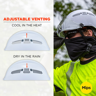 Ergodyne Skullerz 8975-MIPS Safety Helmet with MIPS Technology and Adjustable Venting - Type 1, Class C