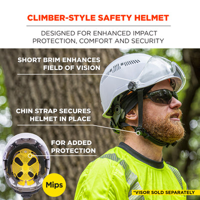 Ergodyne Skullerz 8975-MIPS Safety Helmet with MIPS Technology and Adjustable Venting - Type 1, Class C