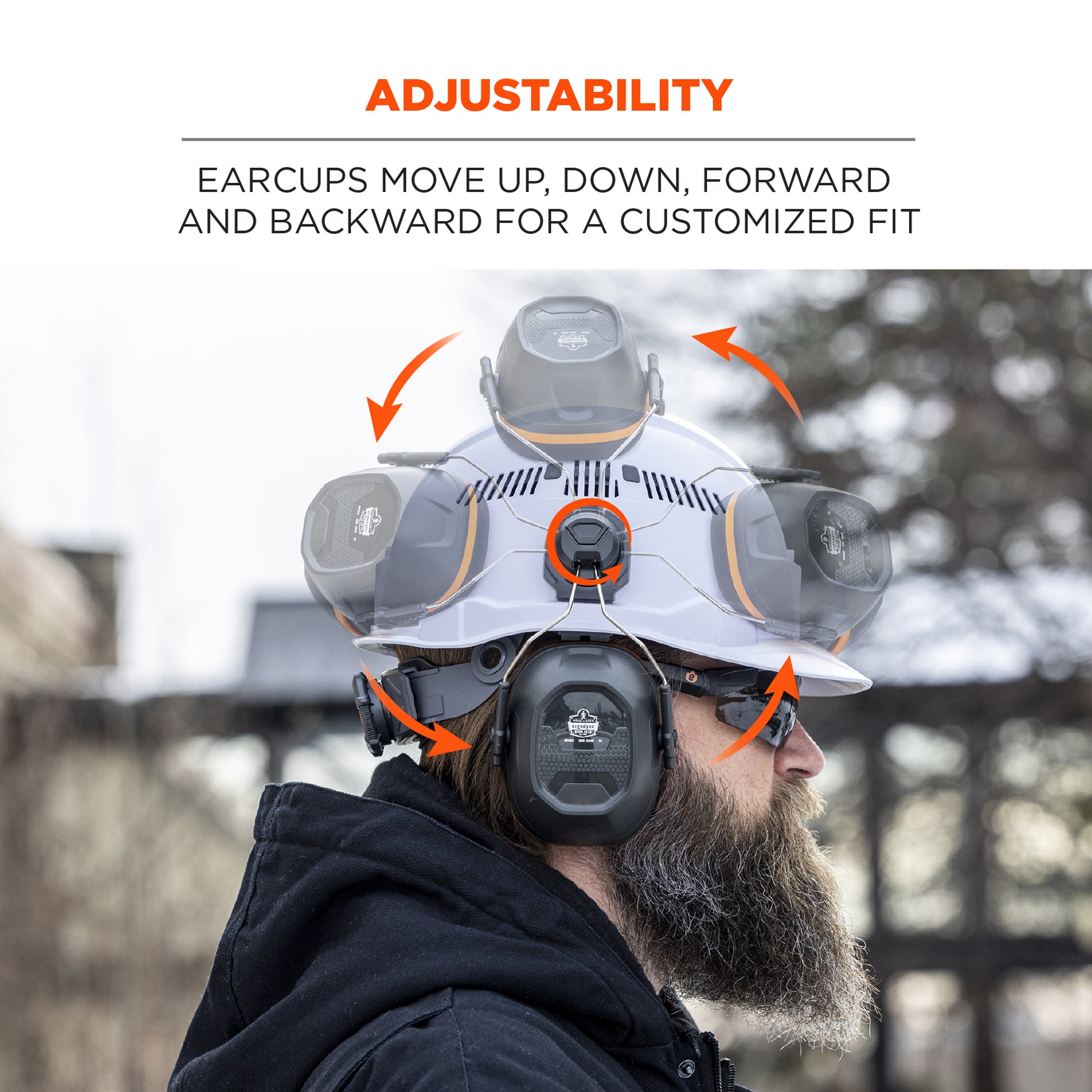 Ergodyne Skullerz 8880 NRR 26dB Hard Hat Mounted Earmuffs
