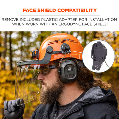 Ergodyne Skullerz 8880 NRR 26dB Hard Hat Mounted Earmuffs