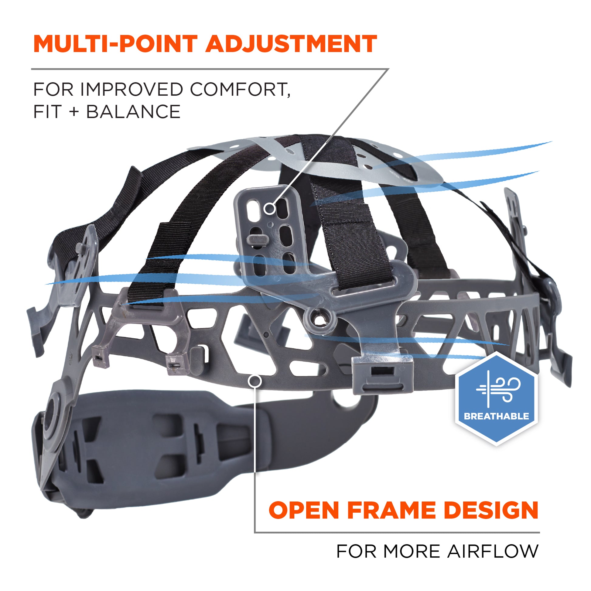 Ergodyne Skullerz 8977LED Safety Helmet with LED Light and Adjustable Venting - Type 2, Class C