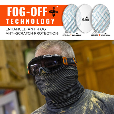 Ergodyne Skullerz MODI OTG Anti-Scratch & Enhanced Anti-Fog Safety Goggles Replacement Lens - 60305