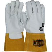 Ironcat AR Premium Top Grain Cowhide Leather MIG Welder's Glove w/Kevlar Stitching & Para-Aramid Cut Liner - Natural - 1/DZ - 6040