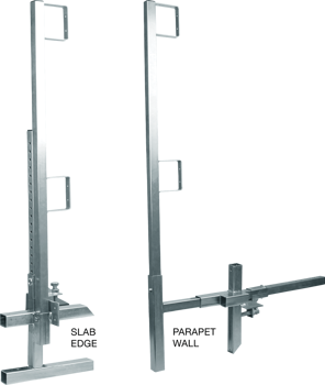 FallTech Portable Construction Guardrail Clamp and Post Set - 6040422