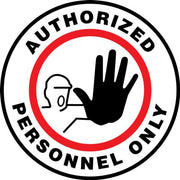 Slip-Gard Floor Sign: Authorized Personnel Only (Man) 17" Slip-Gard / - MFS0217
