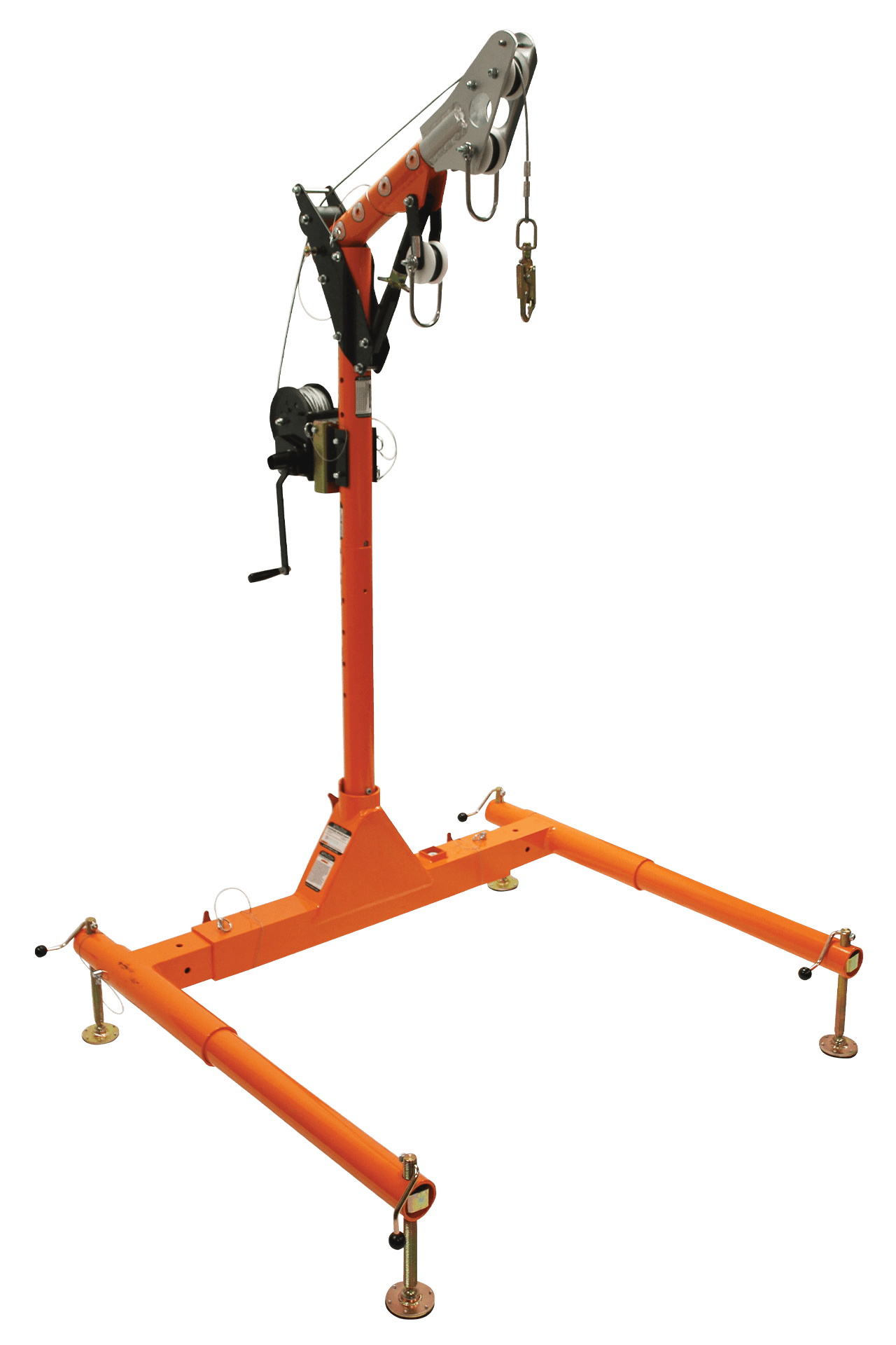 FallTech 5pc Confined Space Davit System with 12" to 29" Offset Davit Arm and Winch - 6050228W