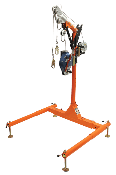 FallTech 5pc Confined Space Davit System with 12" to 29" Offset Davit Arm Winch and SRL-R - 6050428WR