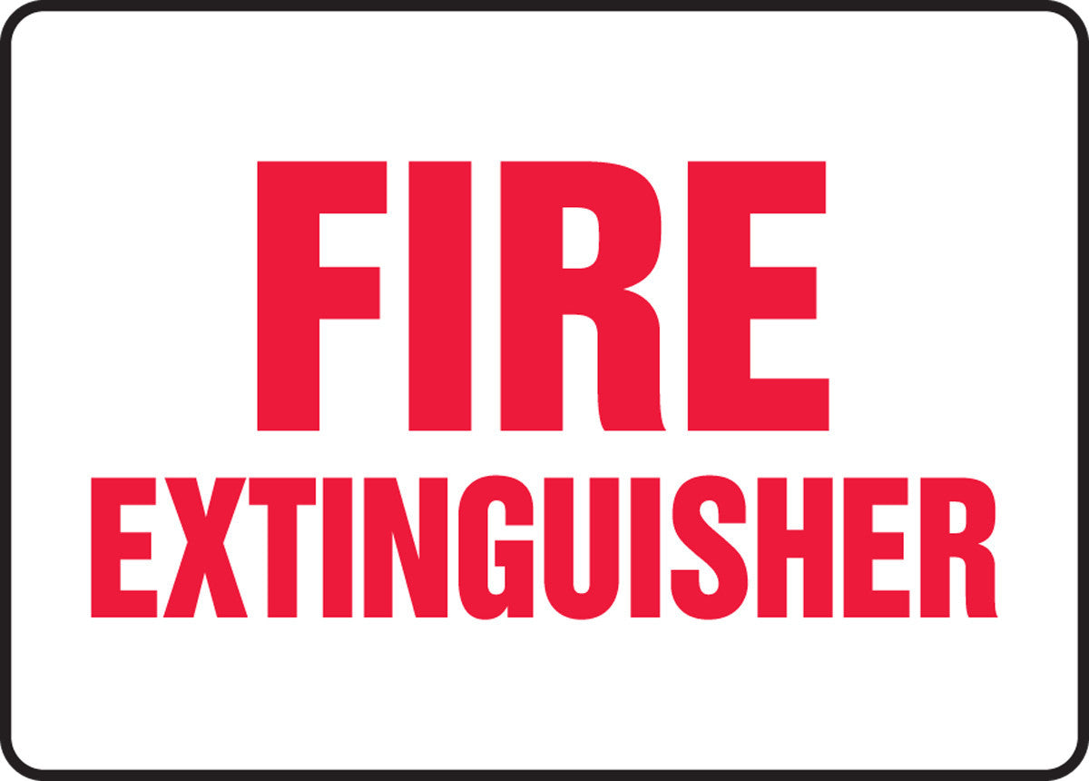 Fire Safety Sign 10" x 14" Aluminum / - MFXG522VA