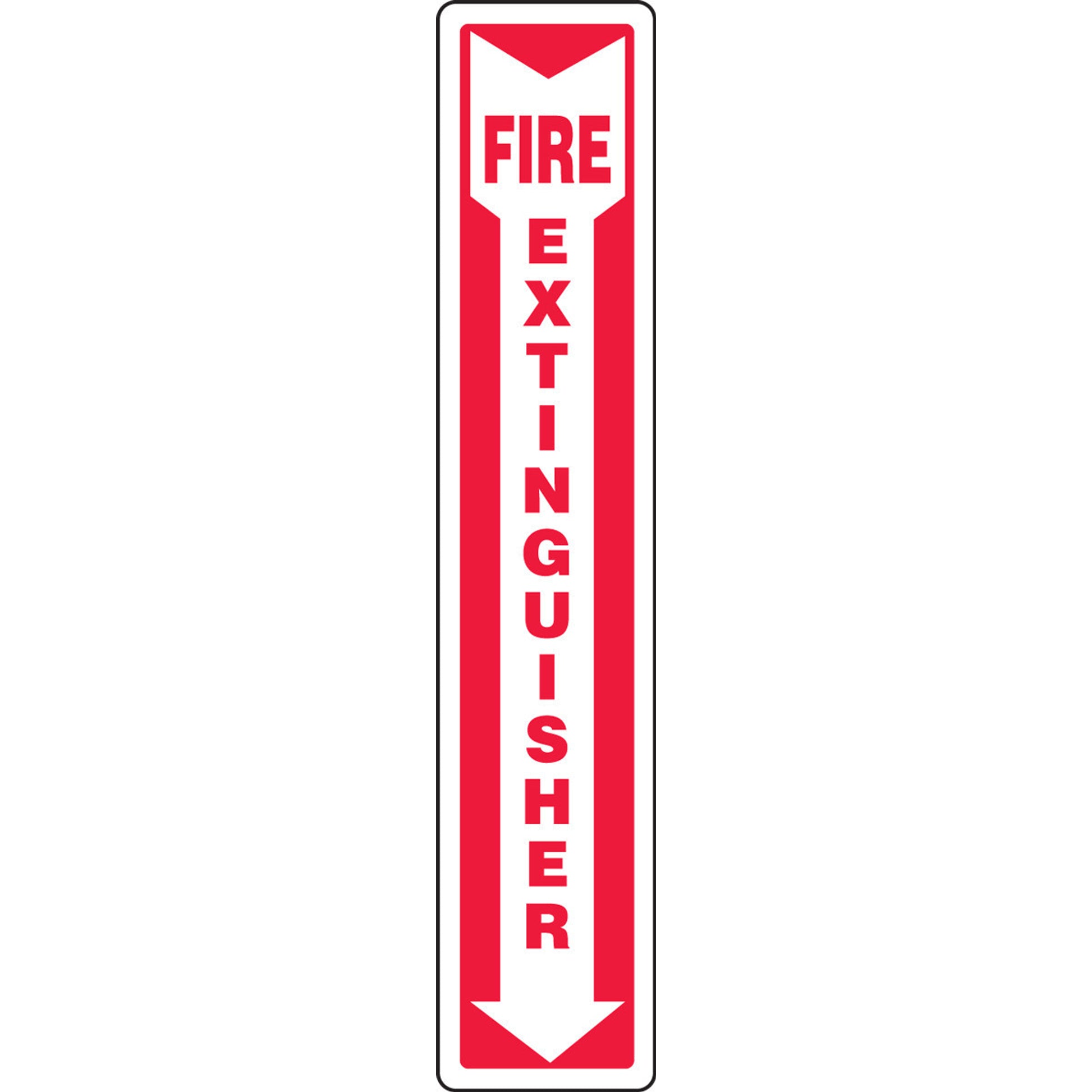 Fire Safety Sign: Fire Extinguisher 24" x 7" Plastic 1/Each - MFXG547VP
