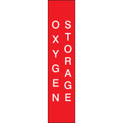 Safety Sign: Oxygen Storage 9" x 2" Magnetic Vinyl 1/Each - MGS132