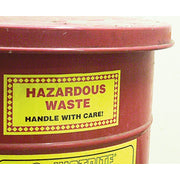 Waste Accumulation Container Safety Label: Hazardous Waste 6" x 11" Adhesive-Poly Sheet / - MHZW22EVP