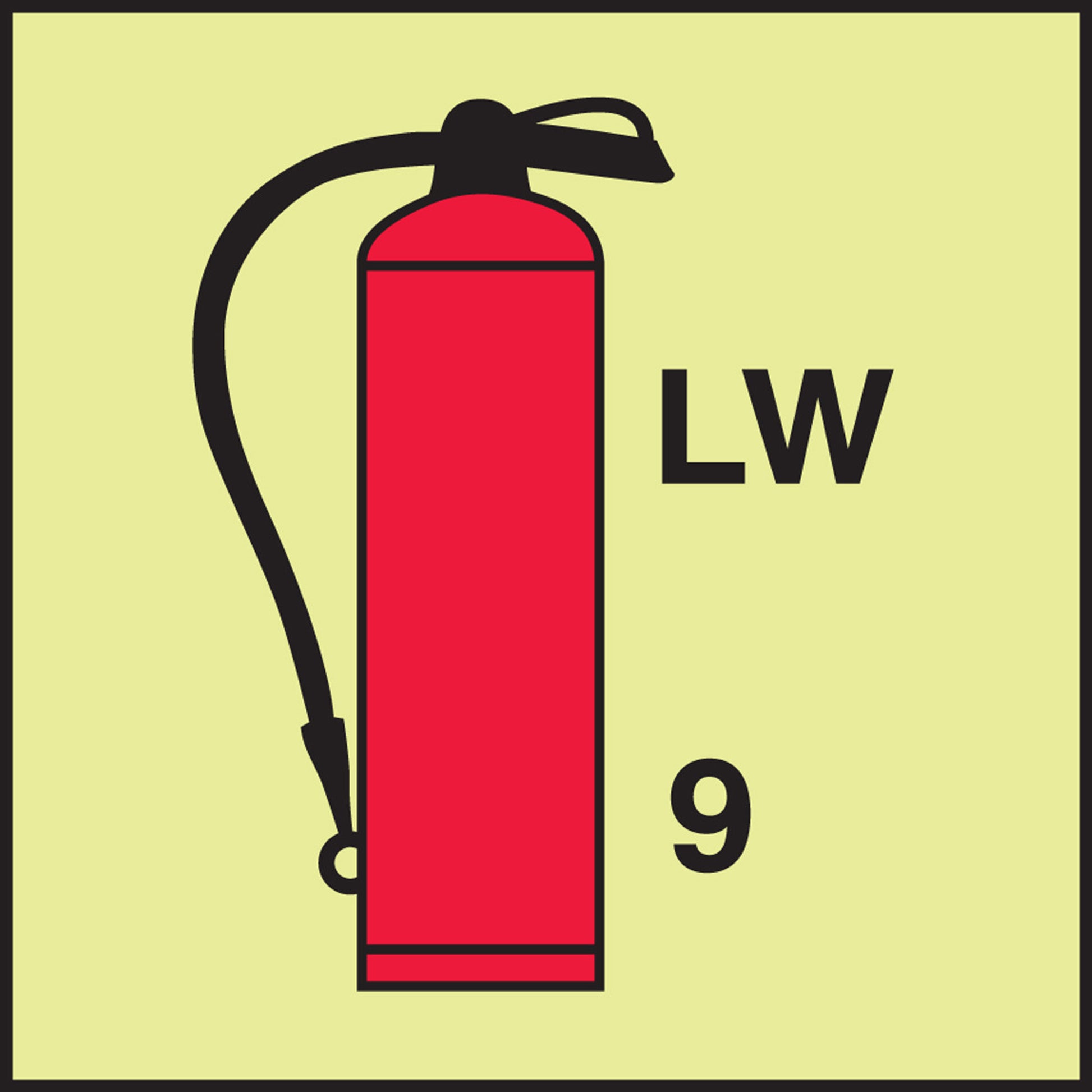 IMO - FIRE CONTROL EQUIPMENT 6" x 6" Lumi-Glow Dura-Adhesive 1/Each - MLMR673GE