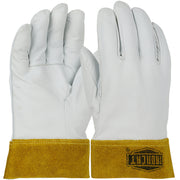 Ironcat Premium Top Grain Kidskin Leather TIG Welder's Glove w/DuPont Kevlar Stitching - Split Cuff - Natural - 6/PR - 6140