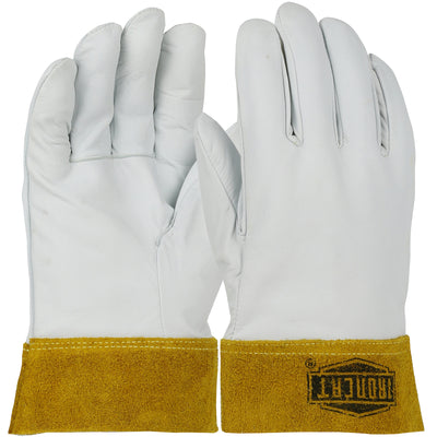 Ironcat Premium Top Grain Kidskin Leather TIG Welder's Glove w/DuPont Kevlar Stitching - Split Cuff - Natural - 6/PR - 6140