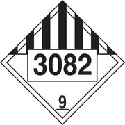 Chemical Safety Sign: Hazard Class 9 10 3/4" x 10 3/4" PF-Cardstock 50/Pack - MPL791CT50