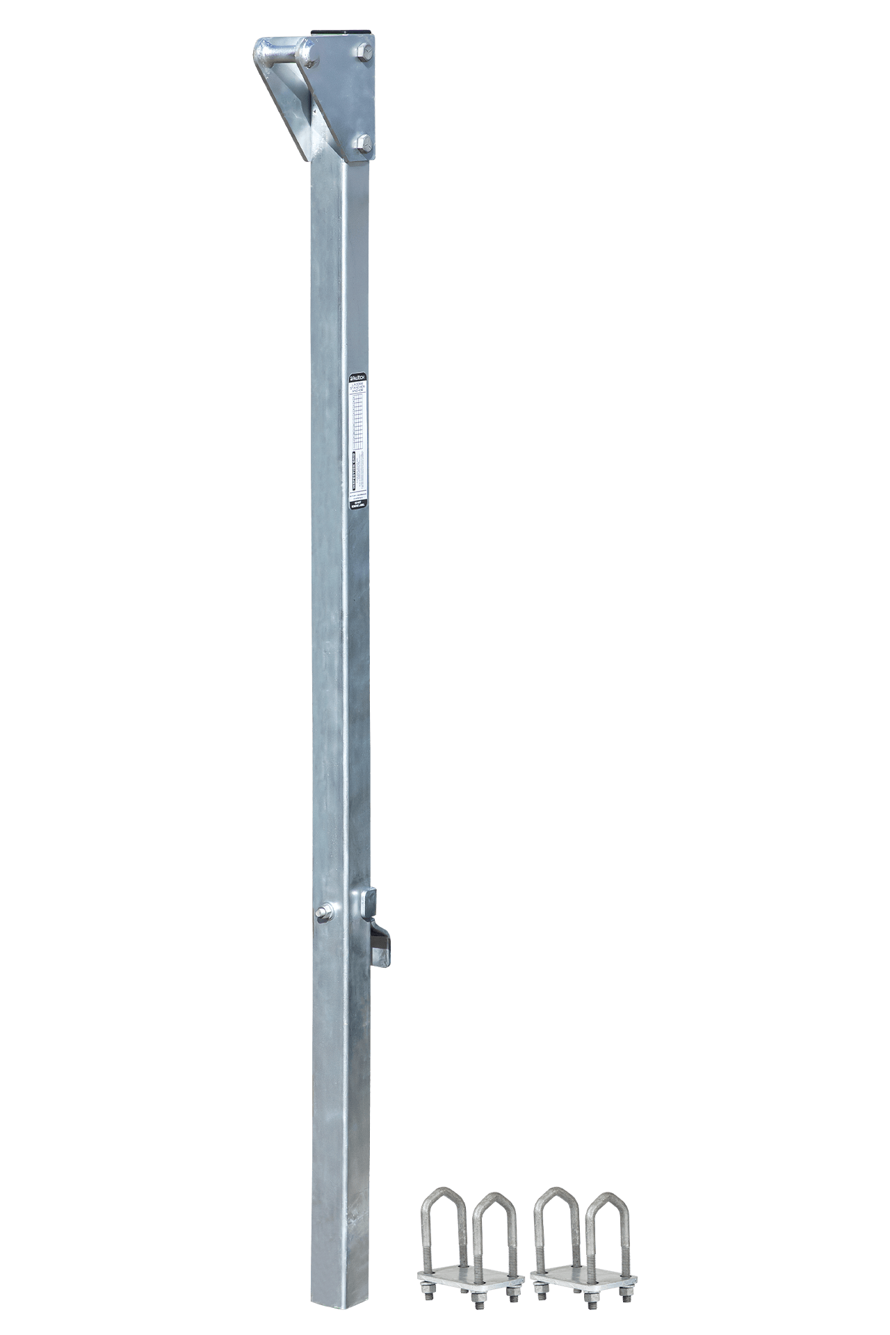 FallTech 10' Bolt-on Ladder Stanchion Anchor with 5" Overhead Offset - 6161005