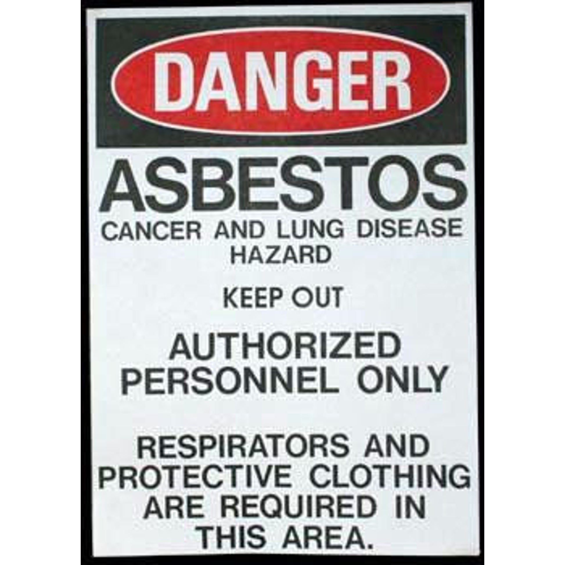 Asbestos Paper Signs 100/pack - 420-3001