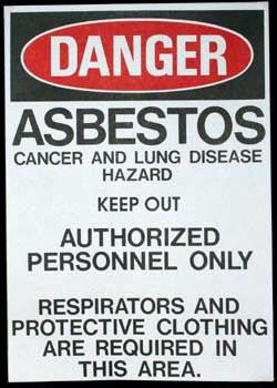 Asbestos Paper Signs 100/pack - 420-3001