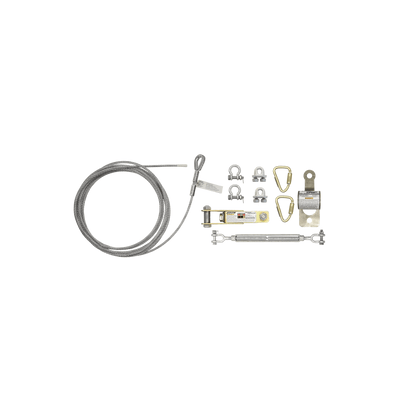 FallTech 60' SteelGrip Single-span Temporary Cable HLL Assembly without Anchors - 620060