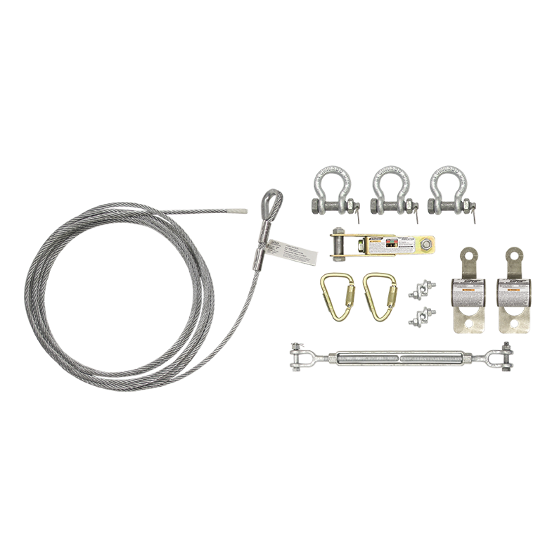 FallTech 330' SteelGrip Multi-span Temporary Cable HLL Assembly without Anchors - 620330