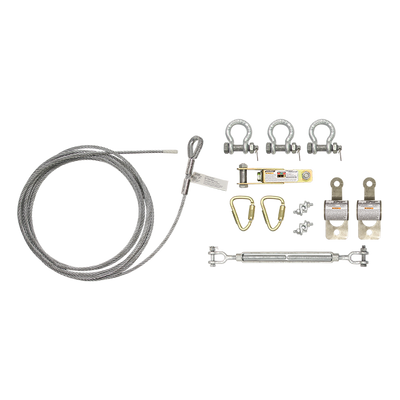 FallTech 330' SteelGrip Multi-span Temporary Cable HLL Assembly without Anchors - 620330