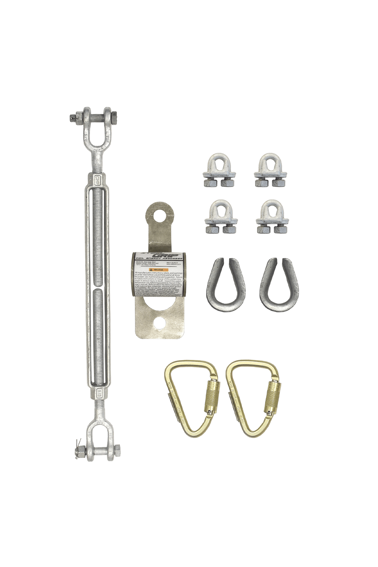 FallTech SteelGrip Cable HLL Installation Kit - 62100A