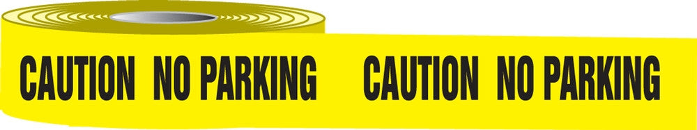 Plastic Barricade Tape: Caution No Parking 3" x 1000-ft / - MPT44