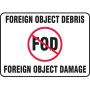 FOD Poster: Foreign Object Debris - Foreign Object Damage 10" x 14" Adhesive Dura-Vinyl / - MQTL503XV