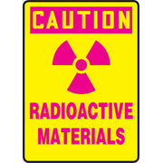 OSHA Caution Safety Sign: Radioactive Materials 14" x 10" Aluminum 1/Each - MRAD617VA