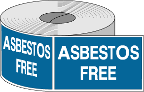 Asbestos Free Labels 500/roll self-adhesive - 420-4004